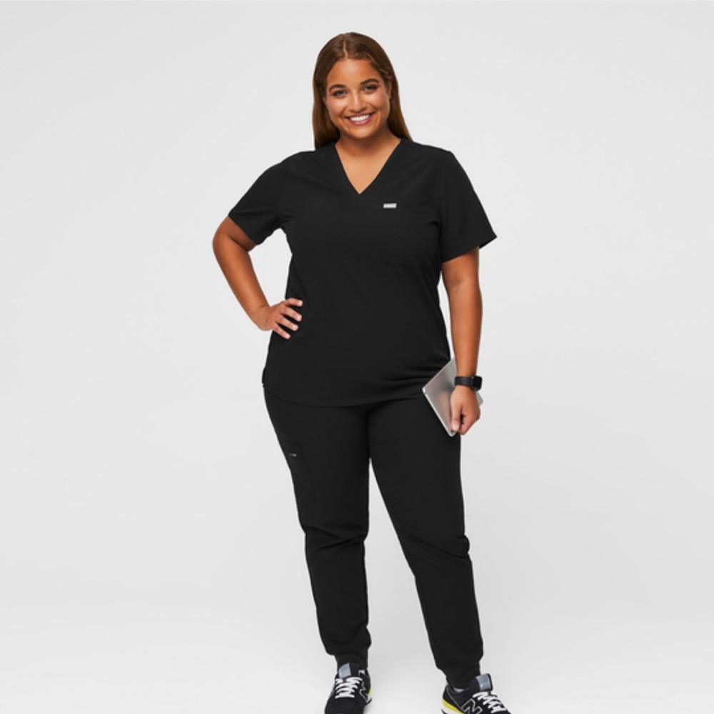 Figs Catarina One-Pocket Scrub Top Black - Size XL - Picture 2 of 4